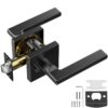 VEVOR Matte Black Privacy Door Handle