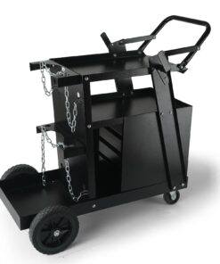 VEVOR 2-Tier Welding Cart with 4 Drawers