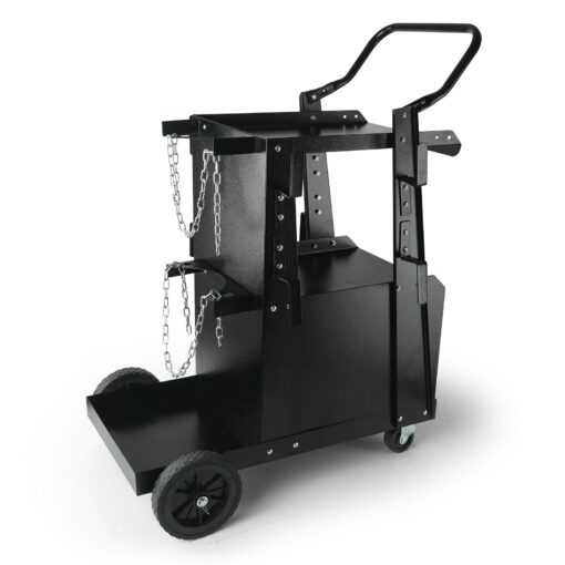 VEVOR 2 Tier Heavy Duty Welding Cart with Lockable Cabinet