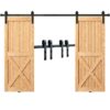 Комплект Фурнитуры для Раздвижных Дверей Сарая VEVOR 24m 8FT для тяжелых Условий Эксплуатации для Двойных Дверей