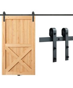 VEVOR 8ft (2.4m) Sliding Barn Door Hardware Kit