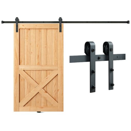 VEVOR 8ft 24m Sliding Barn Door Hardware Kit