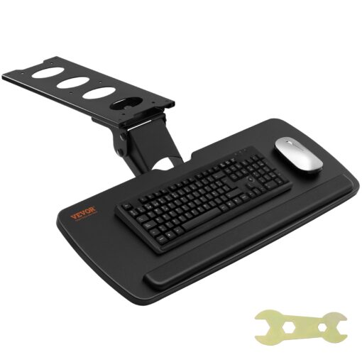 VEVOR Ergonomic Adjustable Keyboard Tray with Wrist Rest