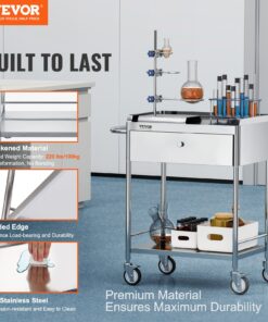 Двухуровневая тележка для хозяйственных нужд