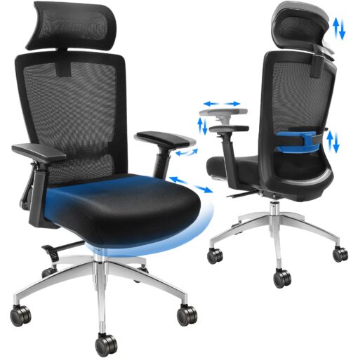 VEVOR Ergonomic Office Chair with Adjustable Slide Seat