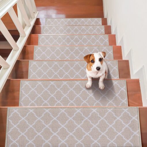 VEVOR Non Slip Indoor Stair Treads Carpet 23 cm x 71 cm 9 x 28 for Wooden Steps