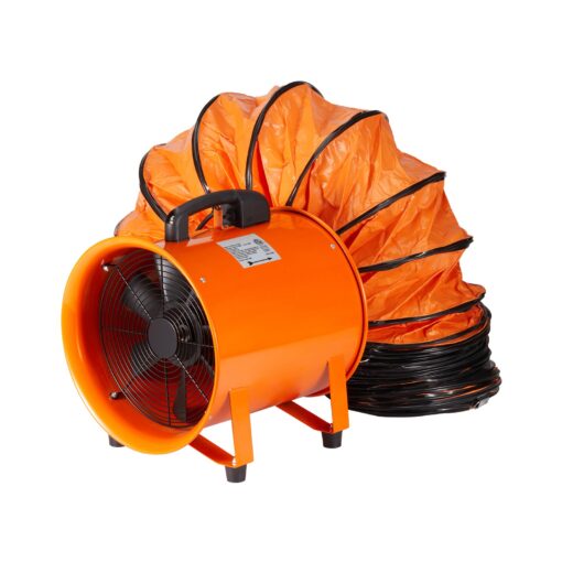 VEVOR 900W Portable Industrial Ventilator with 406mm Cylinder Fan and 10m Duct Hose