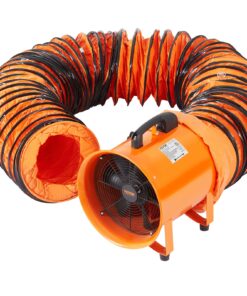 VEVOR 254mm (10-inch) Portable Industrial Ventilation Fan with 10m (32.8ft) Duct Hose