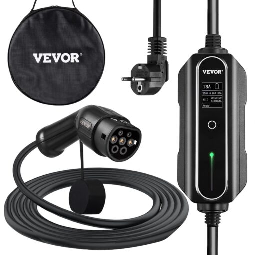 VEVOR Portable EV Charger with Type 2 Connector