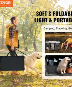 Portable Waterproof Dog and Cat Kennel Crate with 600D Oxford Cloth