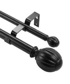 VEVOR Adjustable Double Curtain Rods