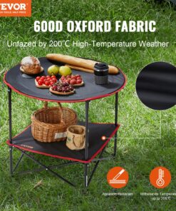Portable Outdoor Table with 600D Oxford Fabric & Steel