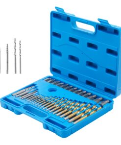 VEVOR 35-Piece Screw and Bolt Extractor Set with HSS Drill Bits