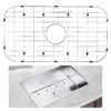 VEVOR Stainless Steel Sink Protector Grid 66x36 cm 26x14 in with Centered Drain and R90 Corner Radius