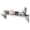 VEVOR 305 cm x 122 cm Stainless Steel Wall Mounted Shelf with Brackets