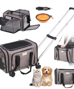 VEVOR Airline Approved Pet Carrier with Wheels