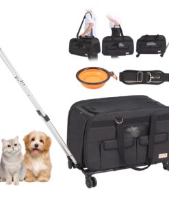 VEVOR Rolling Pet Carrier with Wheels