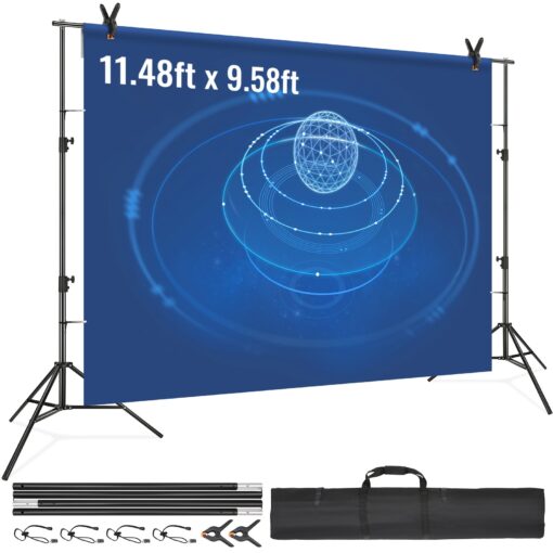 VEVOR Heavy Duty Backdrop Stand 33 10 ft 1 3 m Adjustable Height