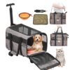 VEVOR Airline Approved Pet Carrier with Wheels