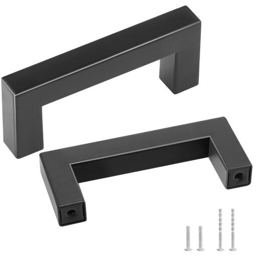 VEVOR 30 Pack Modern Matte Black Stainless Steel Cabinet Pulls