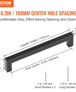 160mm/6.3 inch Center to Center