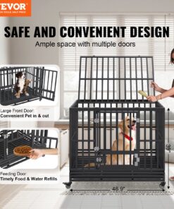 Indestructible Steel Dog Kennel for Medium to Large Dogs