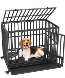 VEVOR 119 cm Heavy Duty Dog Crate with 3 Doors