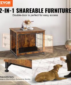 Heavy-Duty Pet Cage End Table with Removable Tray