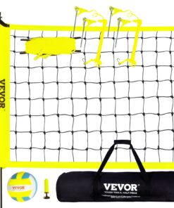 VEVOR Outdoor Portable Volleyball Net System with Adjustable Height 2.2 m to 2.4 m (7.4 ft to 8 ft)