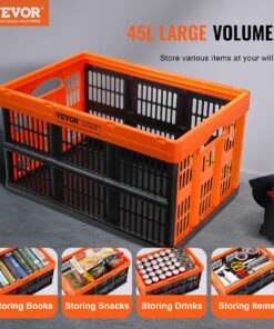 3-Pack Foldable and Stackable Containers with Handles for Clothes