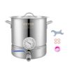 VEVOR 189L 5 Gallon Stainless Steel Brew Kettle with Tri Ply Bottom