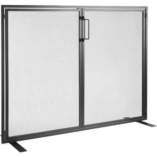 VEVOR 1 Panel Fireplace Screen with Door