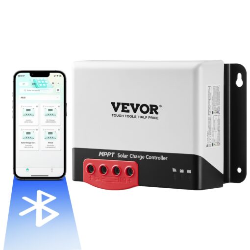 VEVOR 50A MPPT saules uzlādes kontrolieris ar Bluetooth