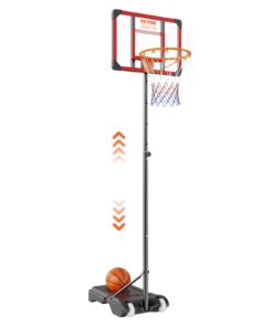 VEVOR Adjustable Basketball Hoop System 1.5-2.1 m (5-7 ft)