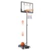 VEVOR Adjustable Basketball Hoop 15 21m 5 7 ft Portable Backboard System