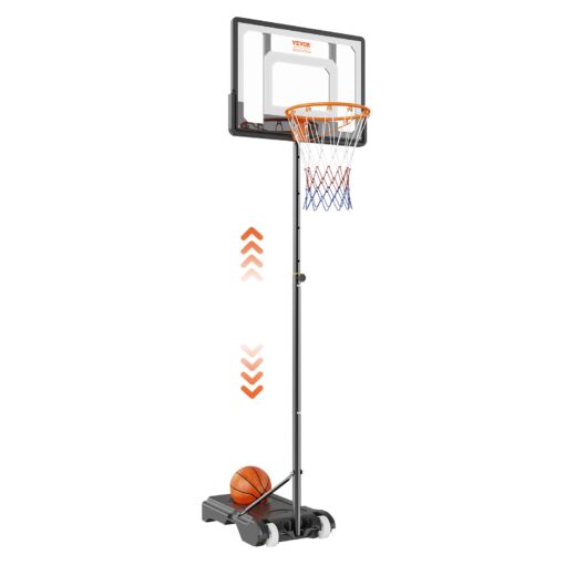 VEVOR Adjustable Basketball Hoop 15 21m 5 7 ft Portable Backboard System