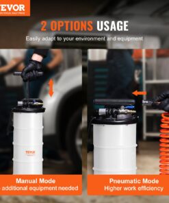 6.5 Liters (1.74 Gallons) with Dipstick & Suction Hose for Automotive Oil & Fluid Change