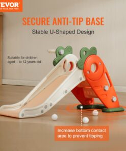 Indoor/Outdoor Safe HDPE Slide for Kids Aged 1-12