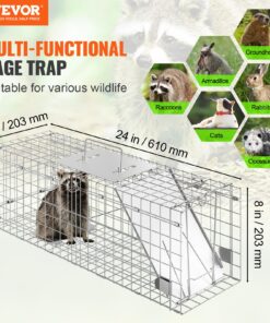 Folding Galvanized Iron Trap with Handle for Cats