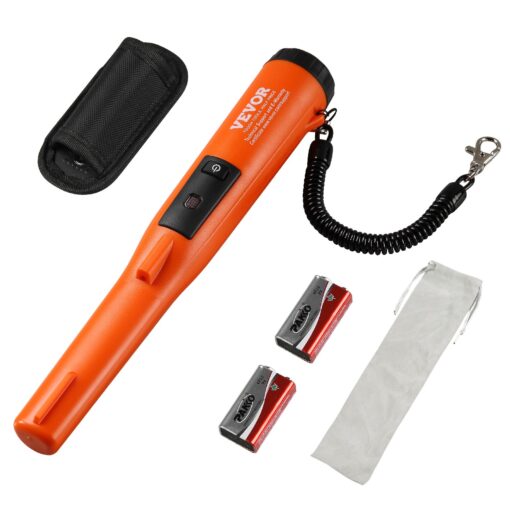 VEVOR IP68 Waterproof Metal Detector Pinpointer with 3 Alert Modes and 45 Inch 114 cm Depth Range