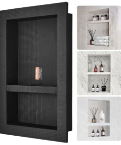 VEVOR Waterproof Shower Niche with Double Shelf