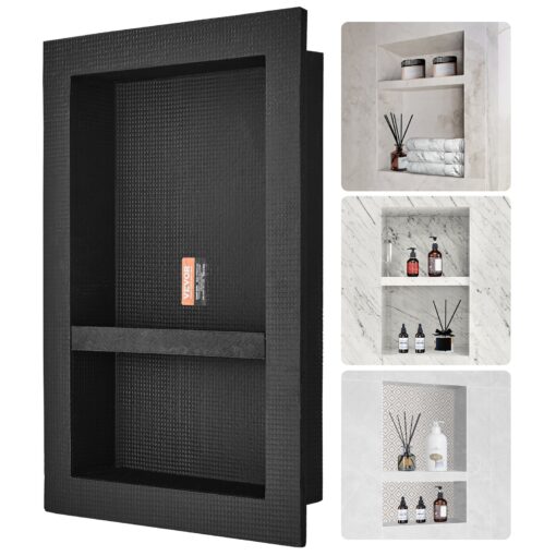 VEVOR Waterproof Shower Niche with Double Shelf