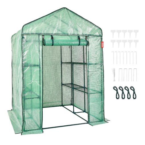 VEVOR Walk in Greenhouse with Shelves