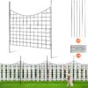 VEVOR 93 cm 366 in Tall No Dig Metal Garden Fence with 75 cm 295 in Length Panels