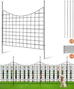 VEVOR 93 cm (36.6 in) Tall No Dig Metal Garden Fence with 75 cm (29.5 in) Length Panels