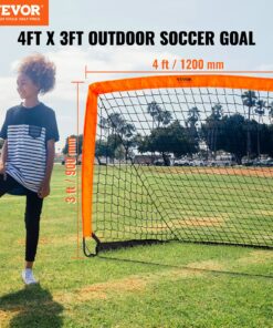 1.2x0.9m (4x3 ft) Foldable Pop Up Soccer Net with Carry Bag