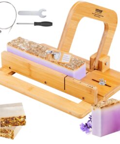 VEVOR Bamboo Soap Cutter with Adjustable Thickness (0-5 cm / 0-2 inch)