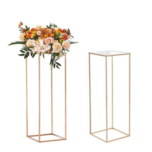 VEVOR Set of 2 Gold Wedding Flower Stands