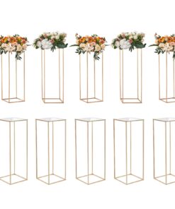 VEVOR 10PCS 80cm/31.5 inch Gold Wedding Flower Stand Set