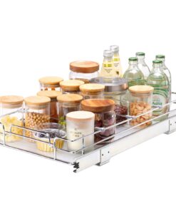 VEVOR 28cm W x 53cm D Pull Out Cabinet Organizer